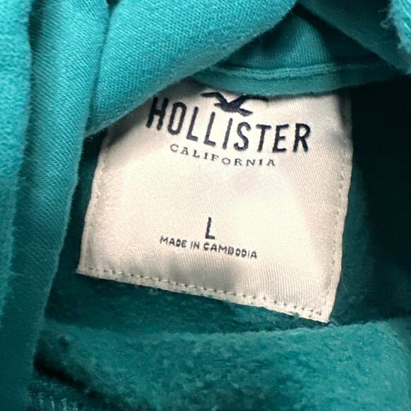 Women’s Hollister Blue Hoodie Size Large - Picture 5 of 6